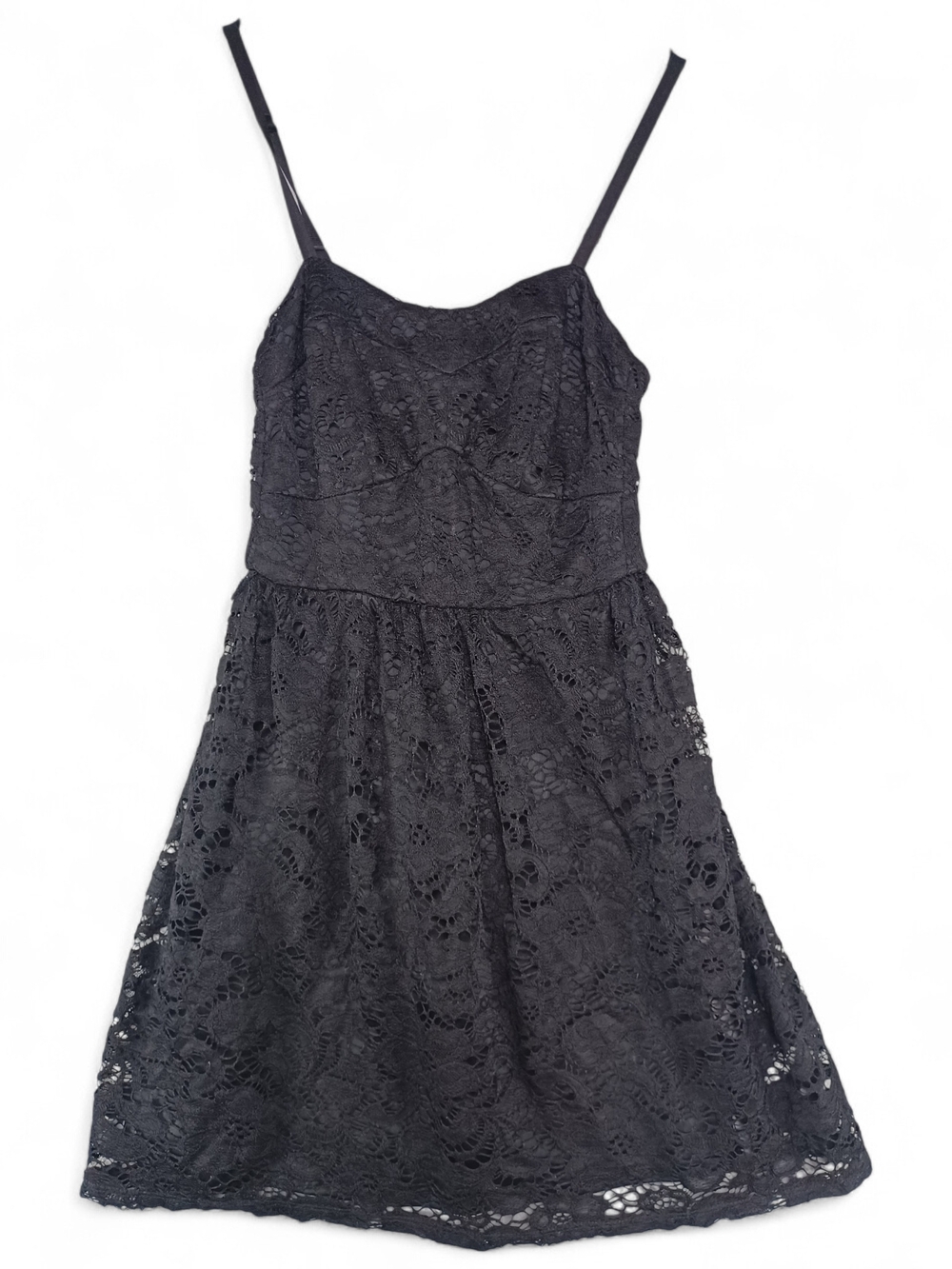 Black Lace Coquette Mini Dress XS Whimsygoth Romantic Goth Fairy Grunge Party